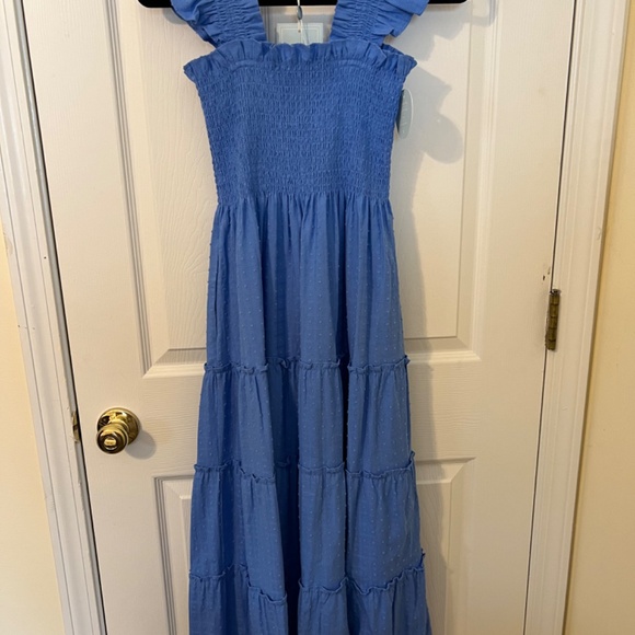 NWT Hill House Ellie Dress in Blue Hydrangea Clip Dot (XXS) 💙 - Picture 5 of 6